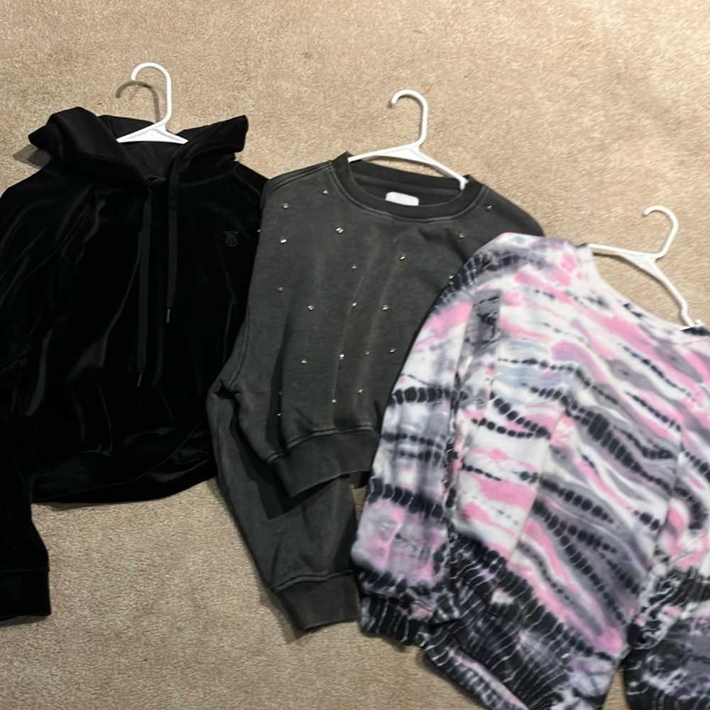 Victoria secret and Stylish Tie-Dye and Black Hoodies
